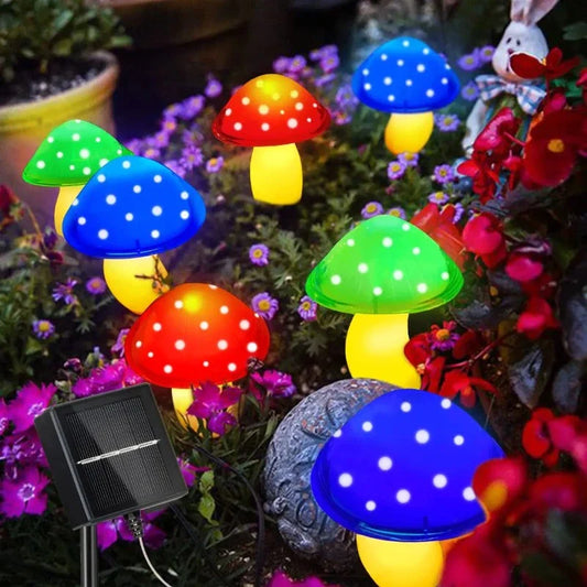 🍄Chikalabs Garden Colorful Solar Mushrooms Light