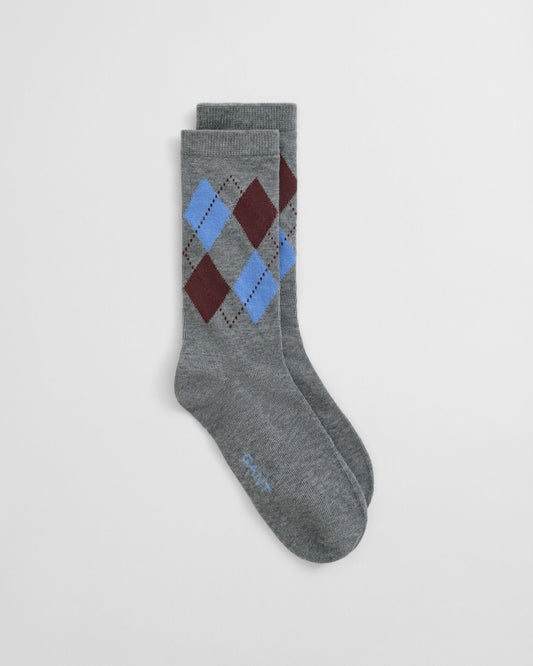 Checked Argyle Socks