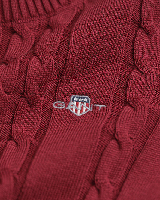 Girls Cotton Cable Knit Dress