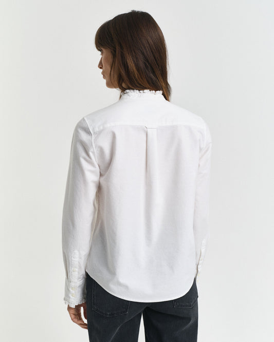 Classic Oxford Frill Blouse