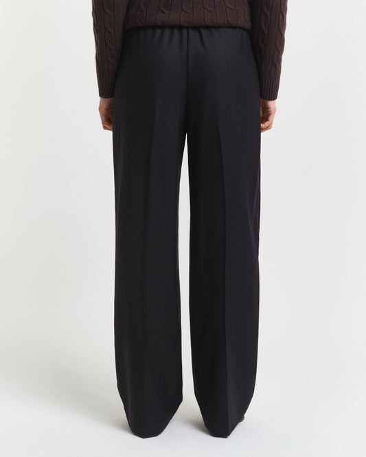 Wool Blend Pull-On Pants