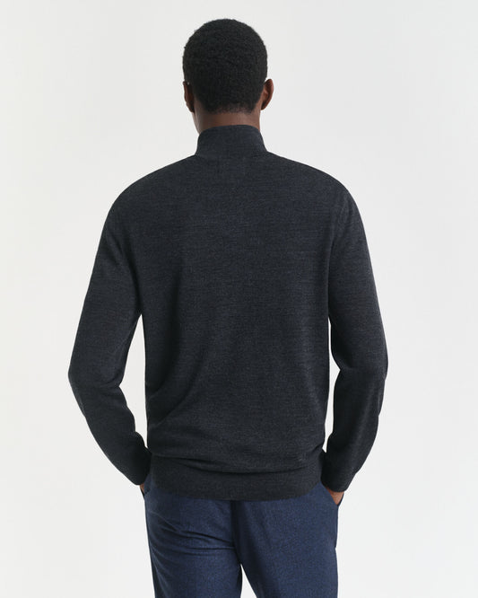 Extra Fine Merino Wool Half-Zip Sweater