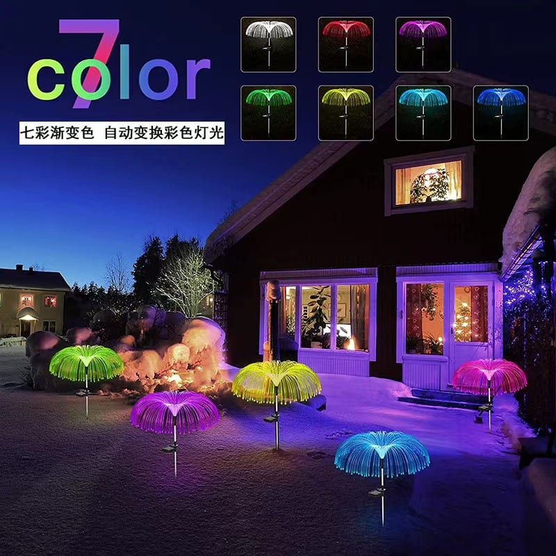 🎄Chikalabs Garden Solar Changing Jellyfish Lights