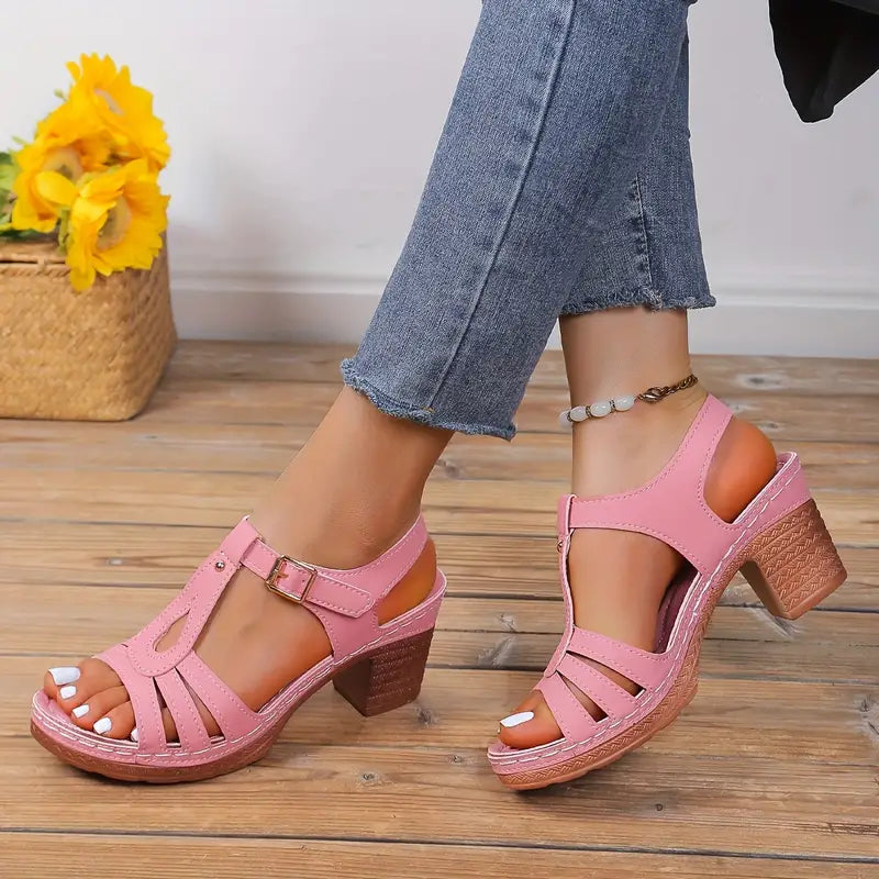 Women's Solid Color Stylish Sandals