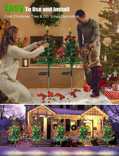 🎄Chikalabs Garden Holiday Decorations Solar Christmas Tree Lights