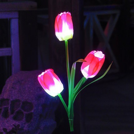 Chikalabs Outdoor Garden Solar Flower Lights