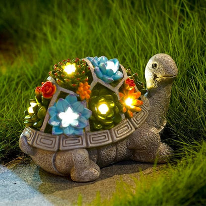 ✨Chikalabs Home Garden Solar Flower Light Turtle