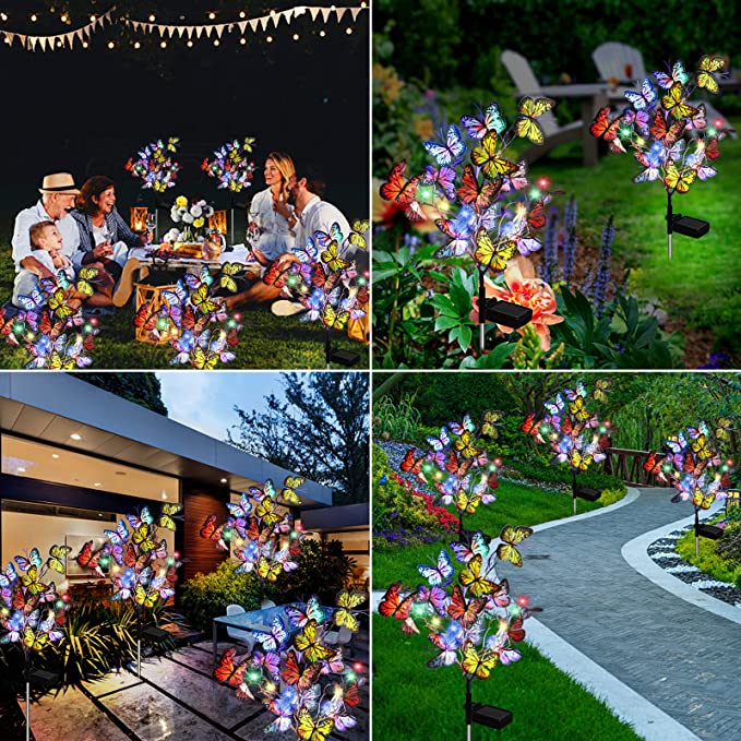 🦋HOT SALE 49% OFF🔥Chikalabs Garden Led Solar Butterfly Stake Lights