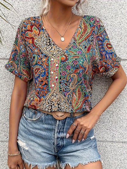 V-NECK BLOUSE