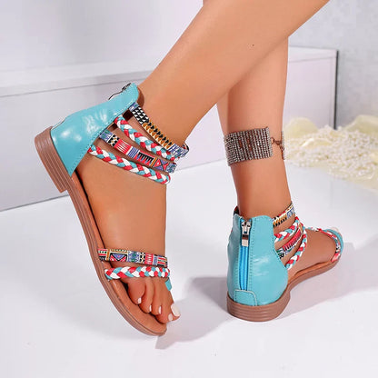 Women Vibrant Boho Beach Sandals