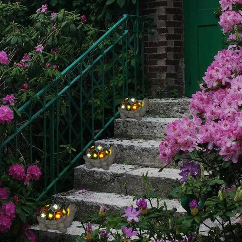 ✨Chikalabs Home Garden Solar Flower Light Turtle