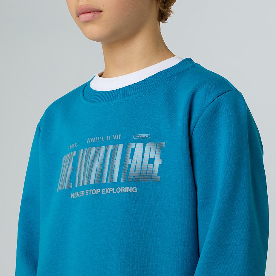 Boys' Reflective Logo Relaxed Sweatshirt