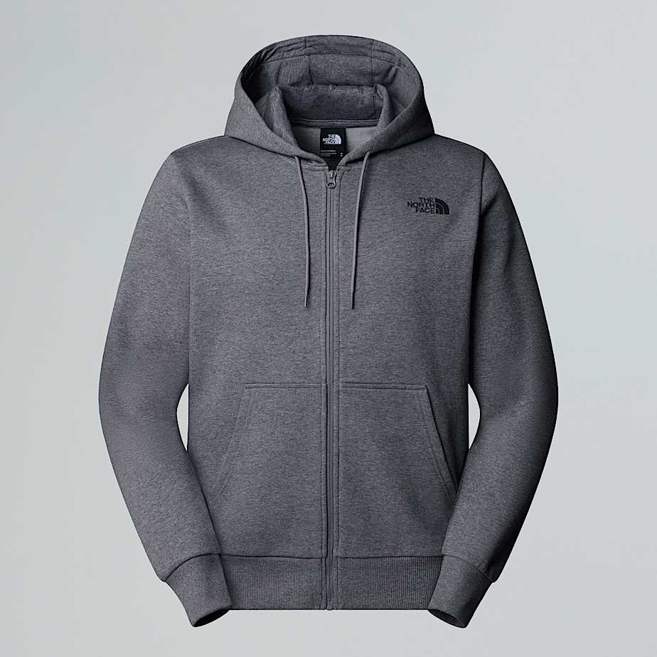 Men's Simple Dome Full-Zip Hoodie