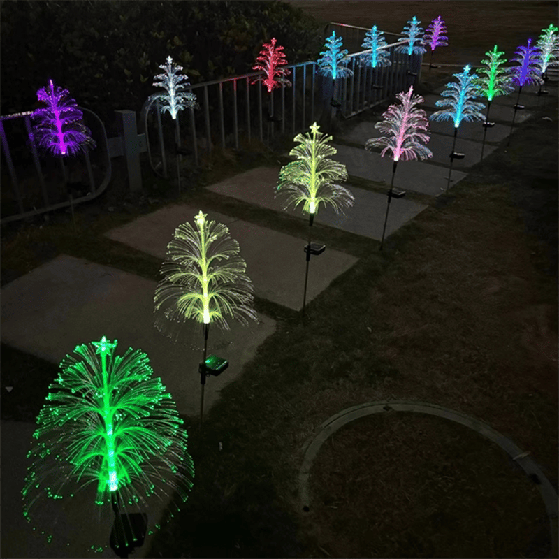 🎄Chikalabs Garden 7-Color  Gradient Solar Christmas Tree Lights