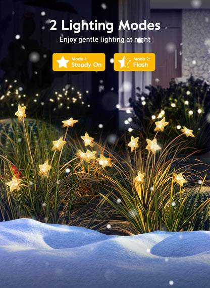 💐Chikalabs Garden Solar Garden Lights, 2 Lighting Modes