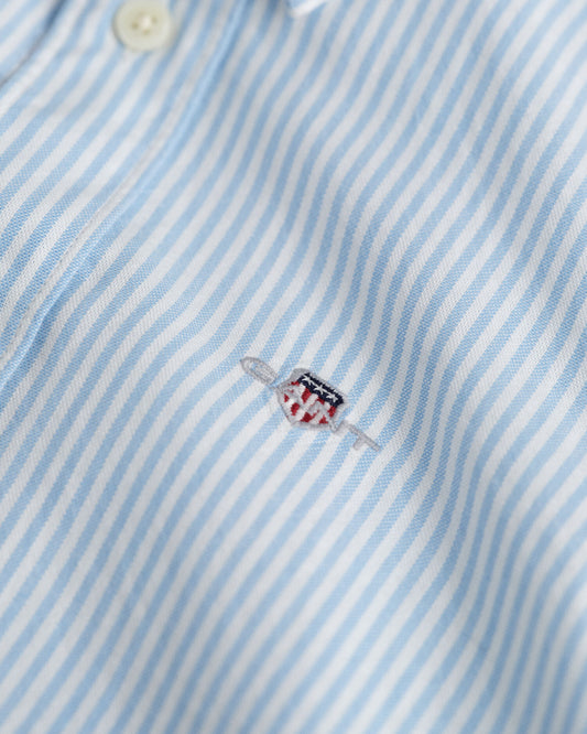 Kids Shield Striped Oxford Shirt