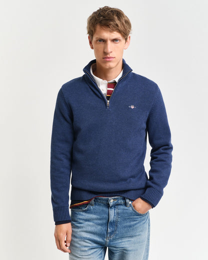 Casual Cotton Half-Zip Sweater