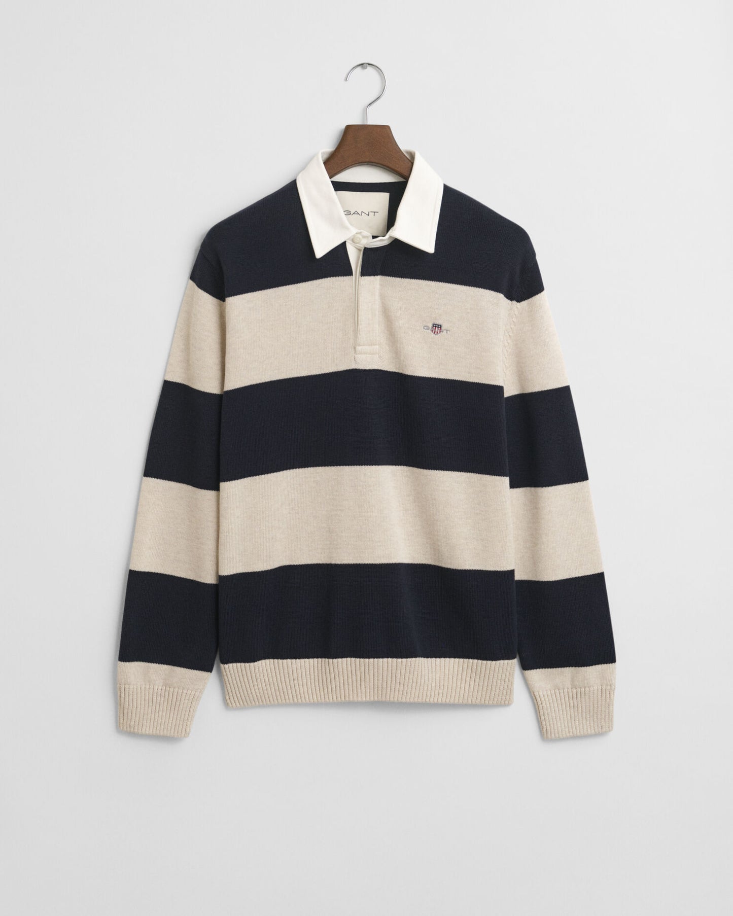 Barstriped Polo Sweater