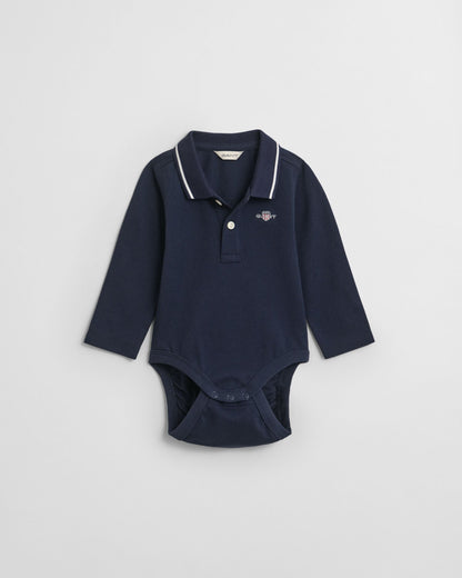 Baby Shield Piqué Long Sleeve Bodysuit