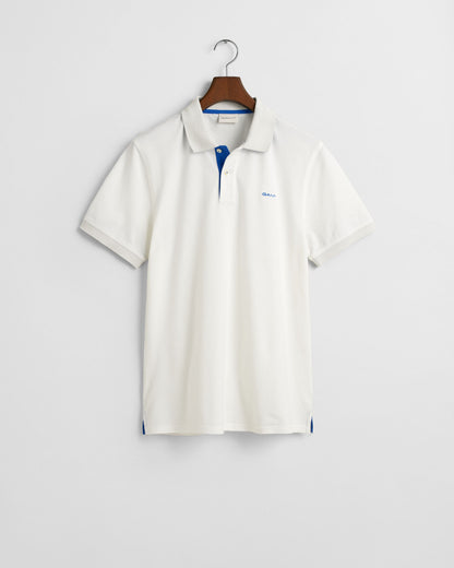 Contrast Piqué Polo Shirt