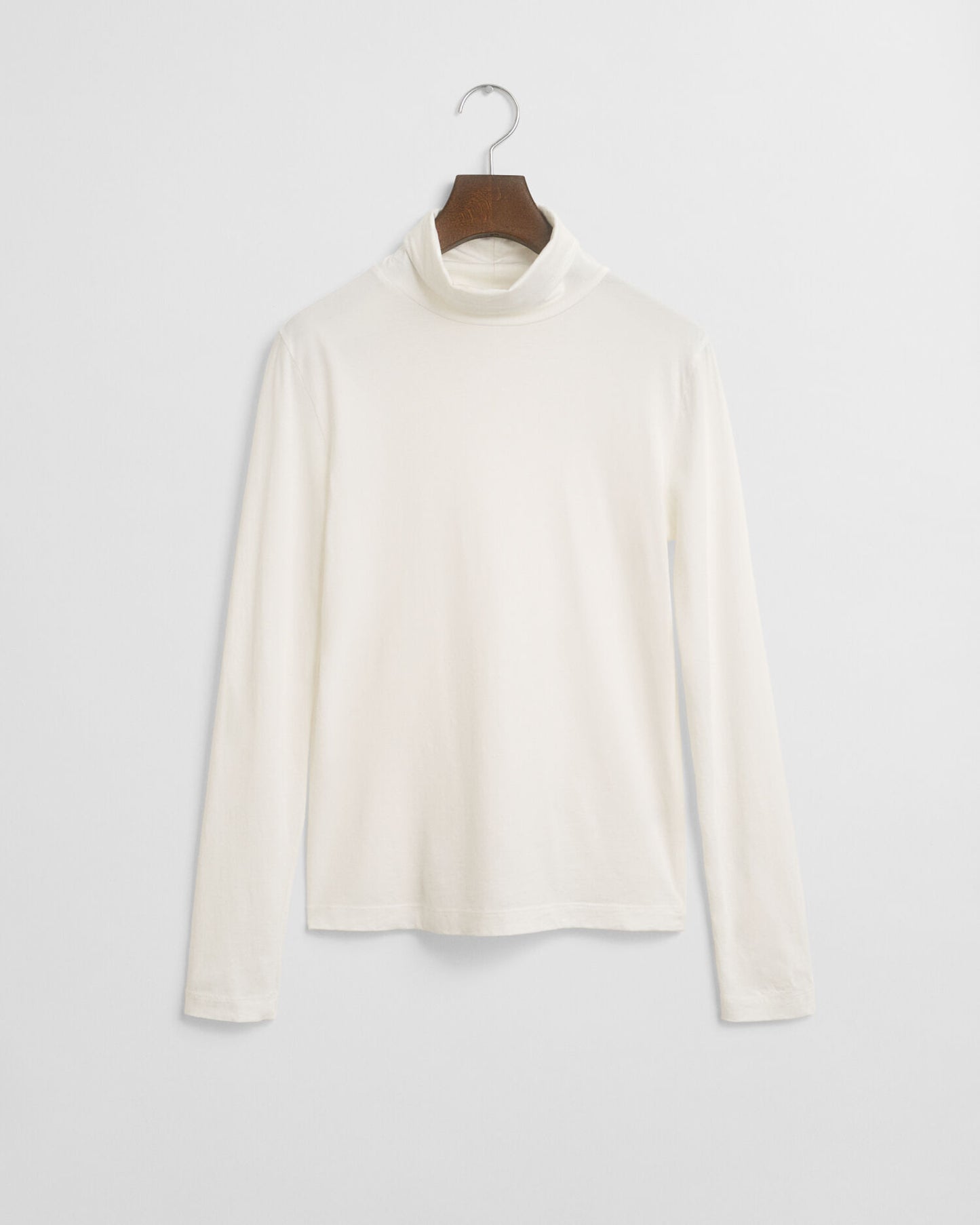 Lightweight Cotton Turtleneck Top