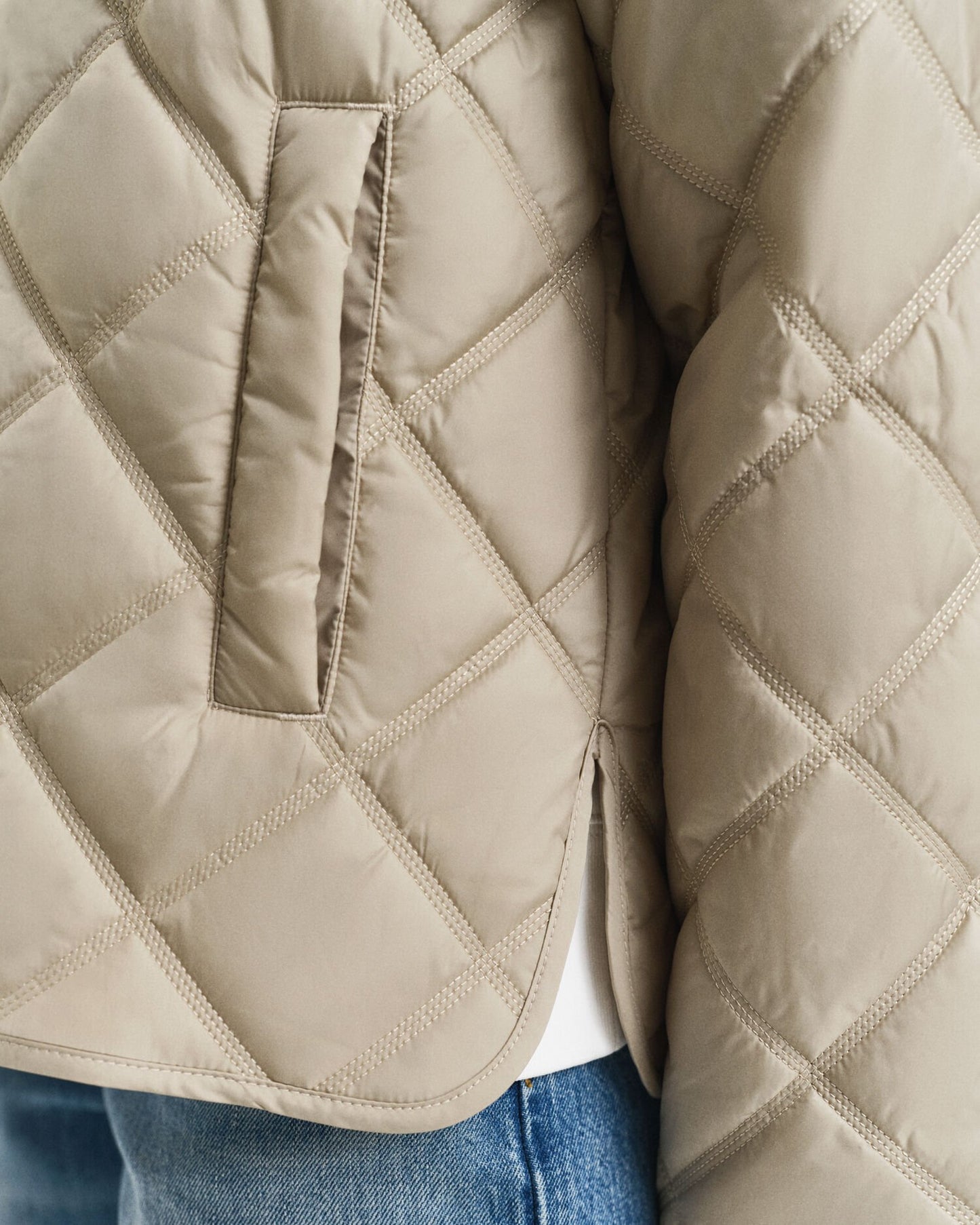 Collared Quilted Jacket