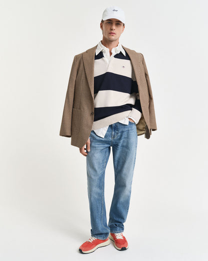 Barstriped Polo Sweater