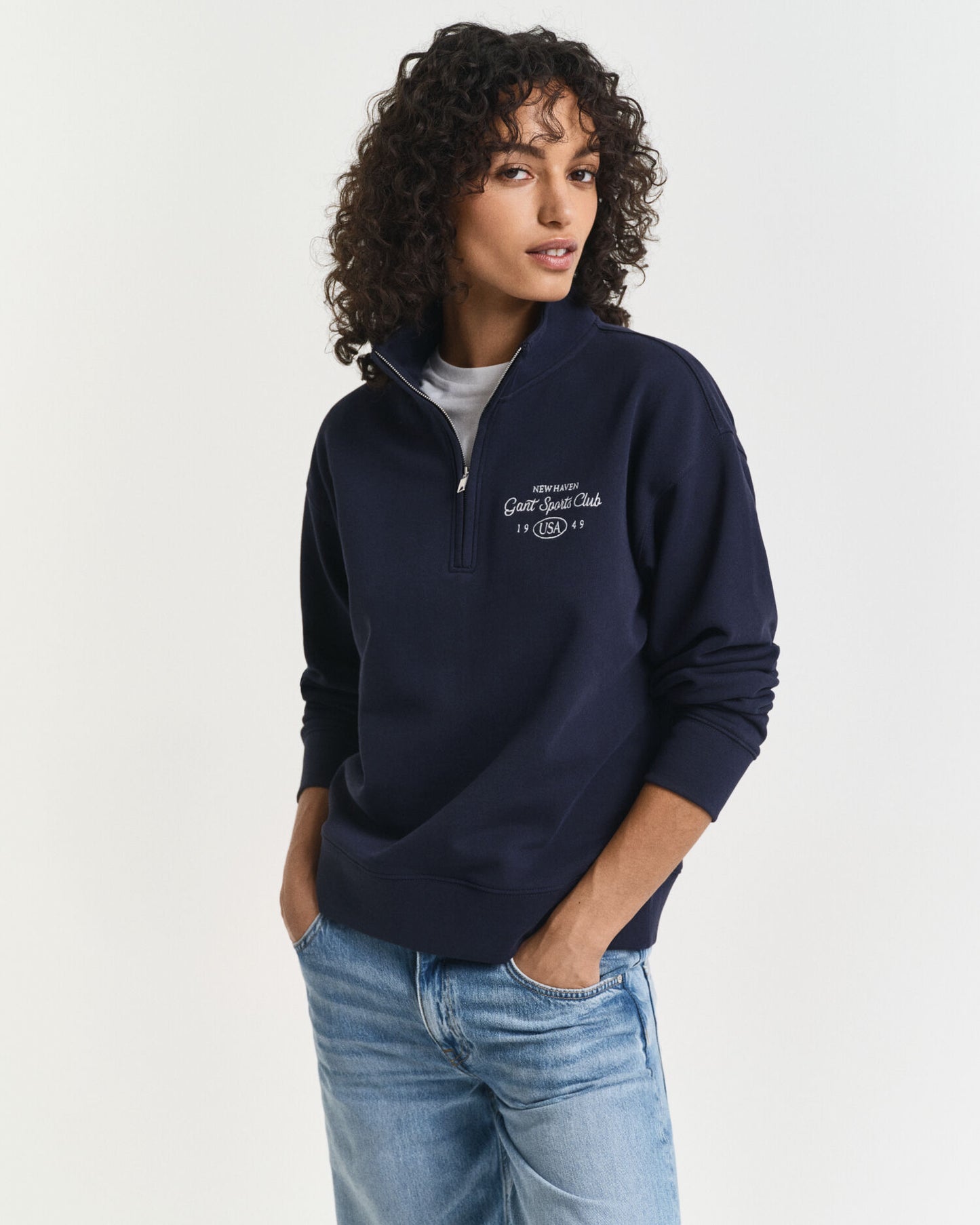 Graphic Half-Zip Sweatshirt