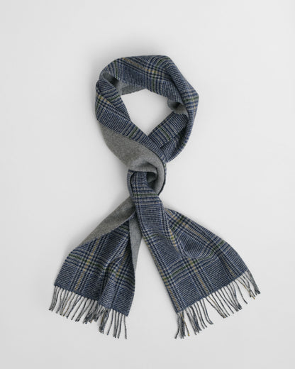 Double-Faced Check Scarf