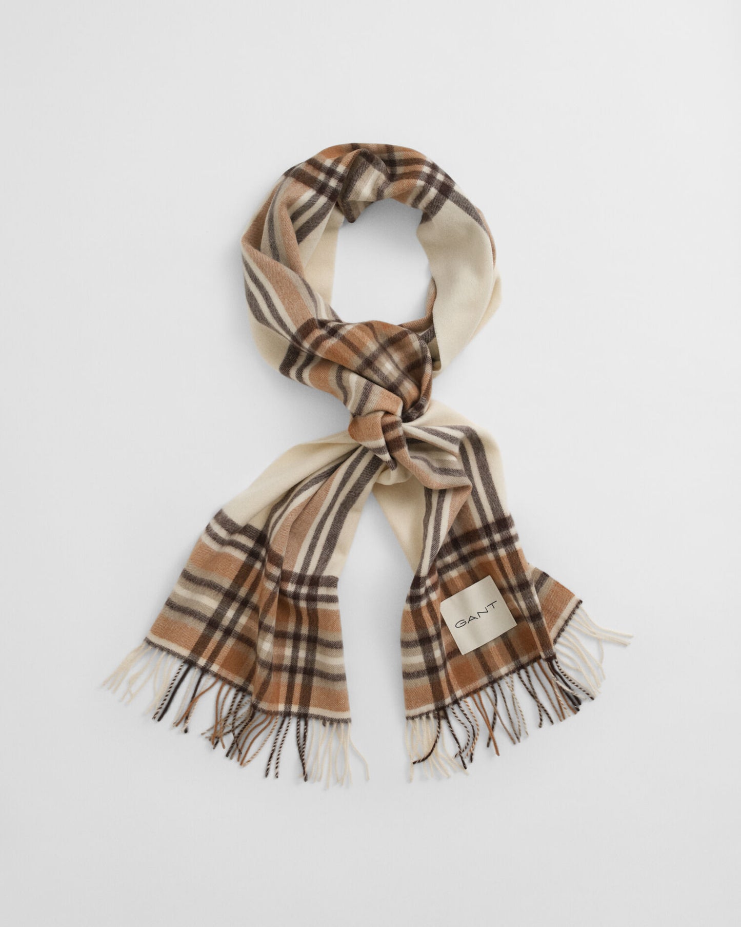 Tartan Checked Wool Scarf