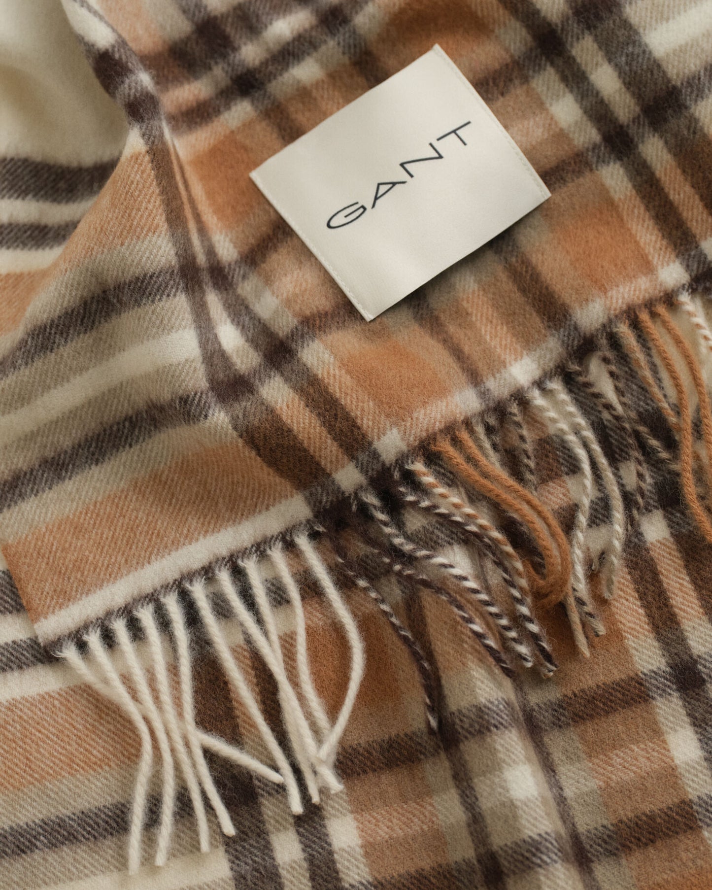 Tartan Checked Wool Scarf