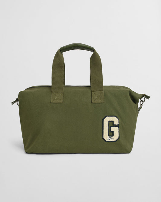 G Badge Cotton Canvas Duffel Bag