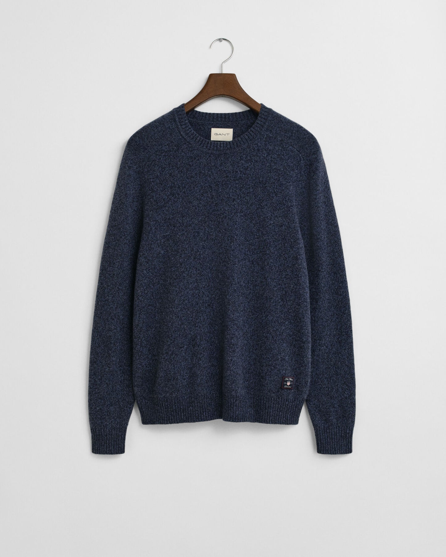 Wool Blend MoulineCrew Neck Sweater