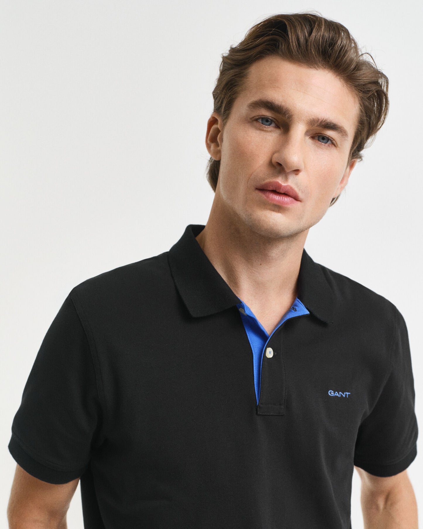 Contrast Piqué Polo Shirt