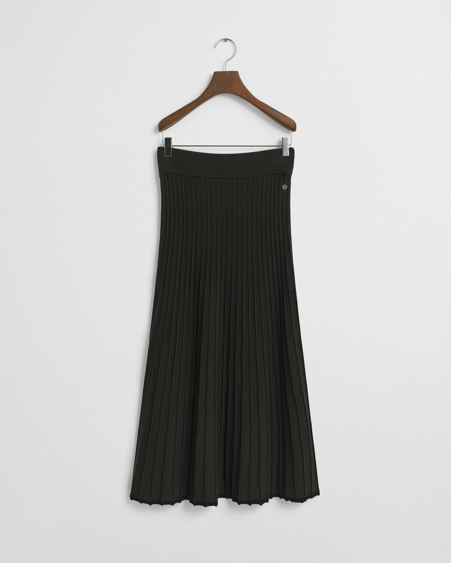 Contrast Ribbed Knit Skirt