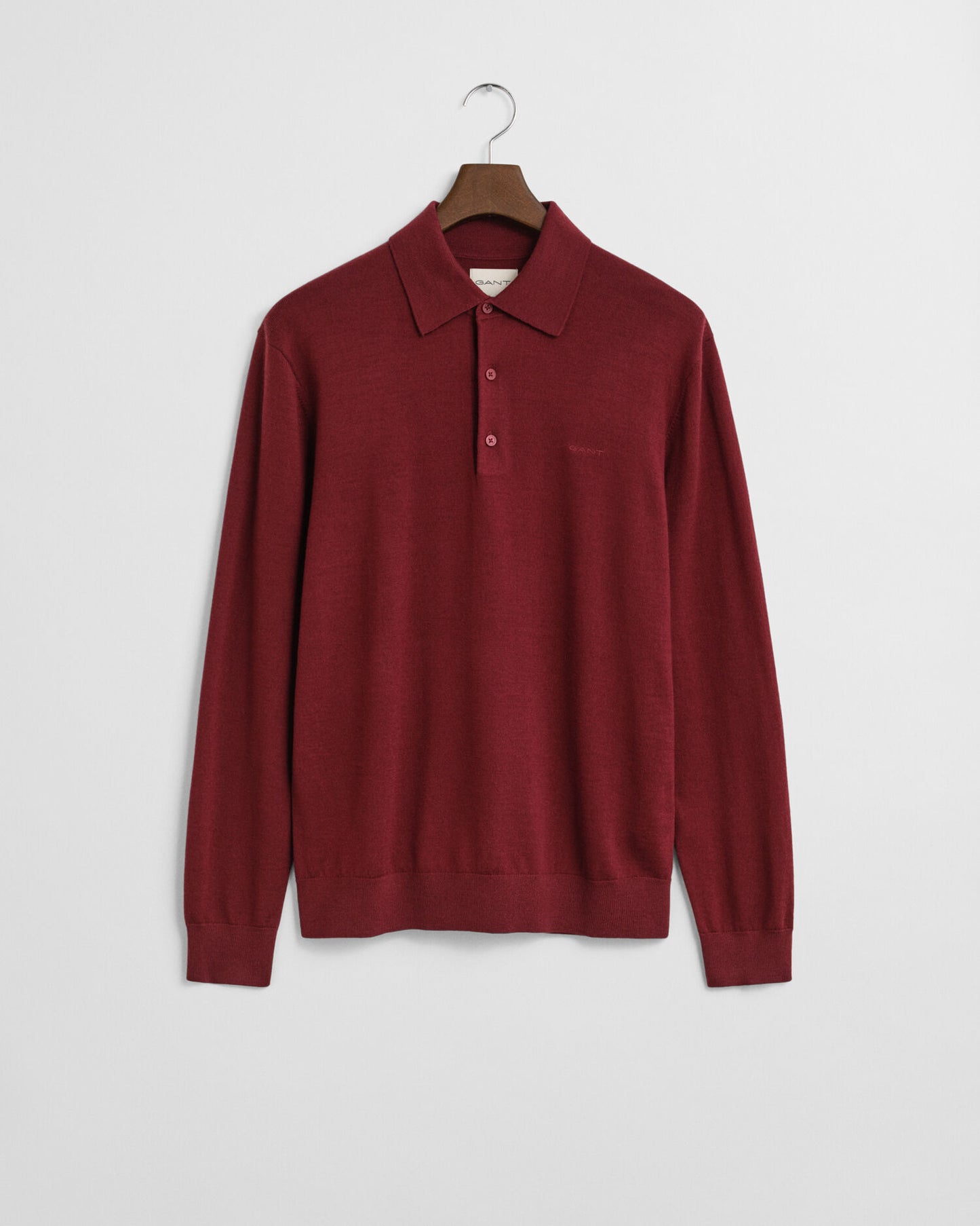 Extra Fine Merino Wool Polo Sweater