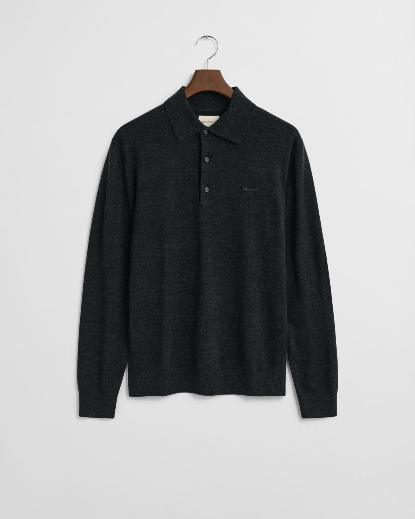 Extra Fine Merino Wool Polo Sweater