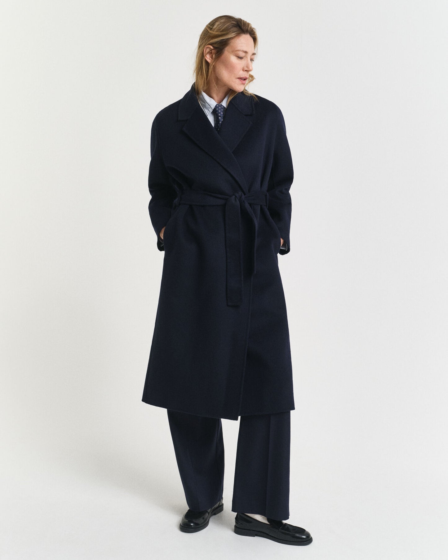 Handstitched Belted Coat