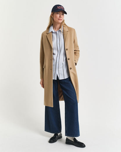 Classic Tailored Wool Blend Coat