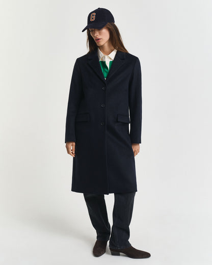 Classic Tailored Wool Blend Coat