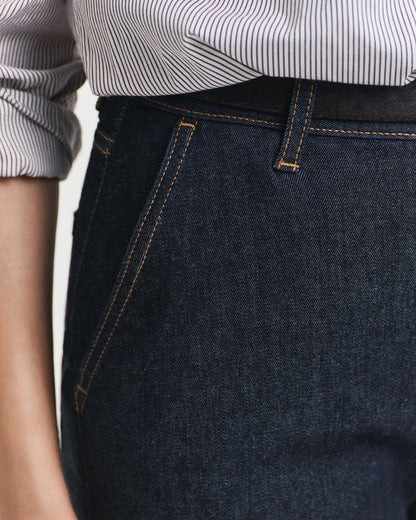 Wide Flared Tailored Jeans