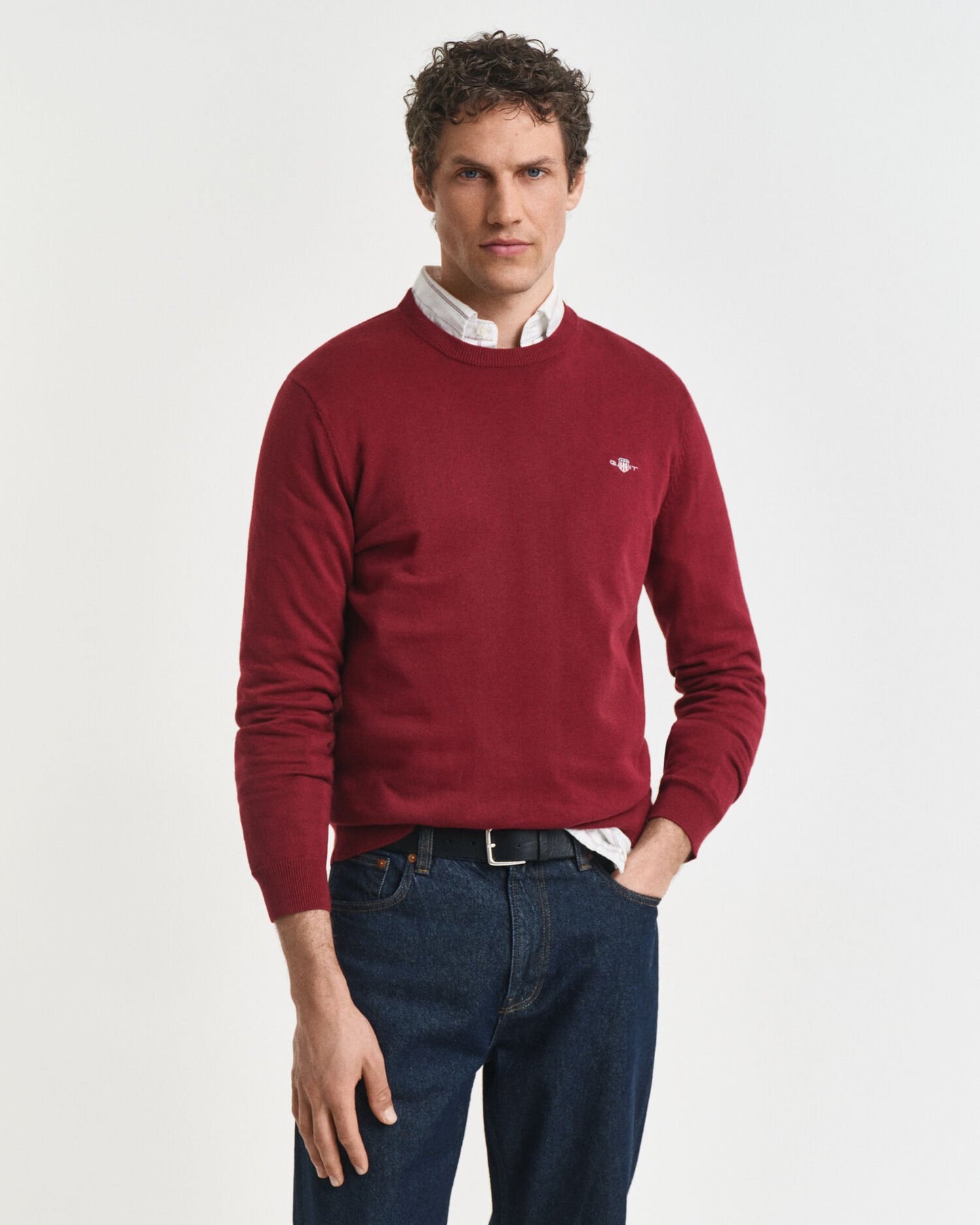 Classic Cotton Crew Neck Sweater