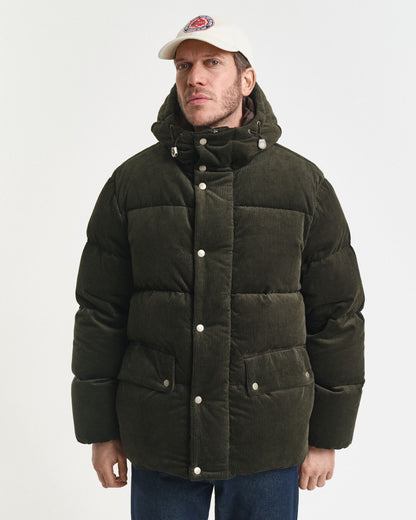 Corduroy Down Puffer Jacket