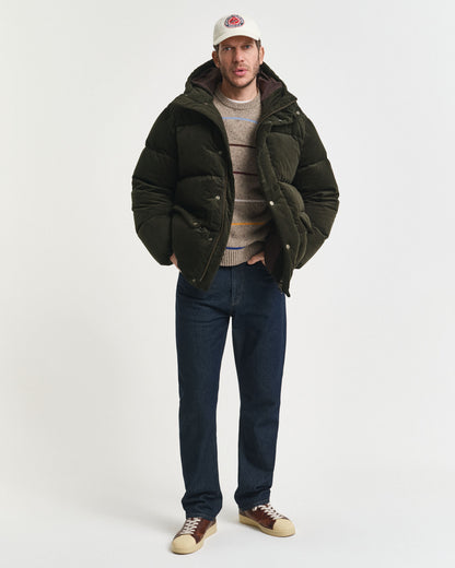 Corduroy Down Puffer Jacket