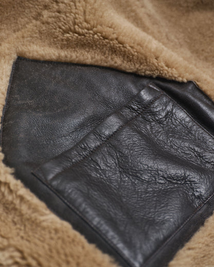 Worn-In Leather Shearling Jacket