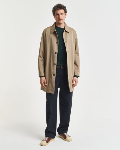 Cotton Cable Knit Crew Neck Sweater