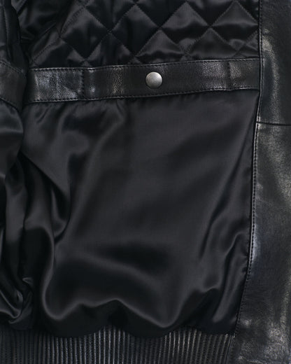 Leather Harrington Jacket