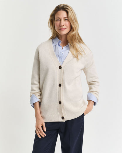 Wool Cashmere Blend Cardigan