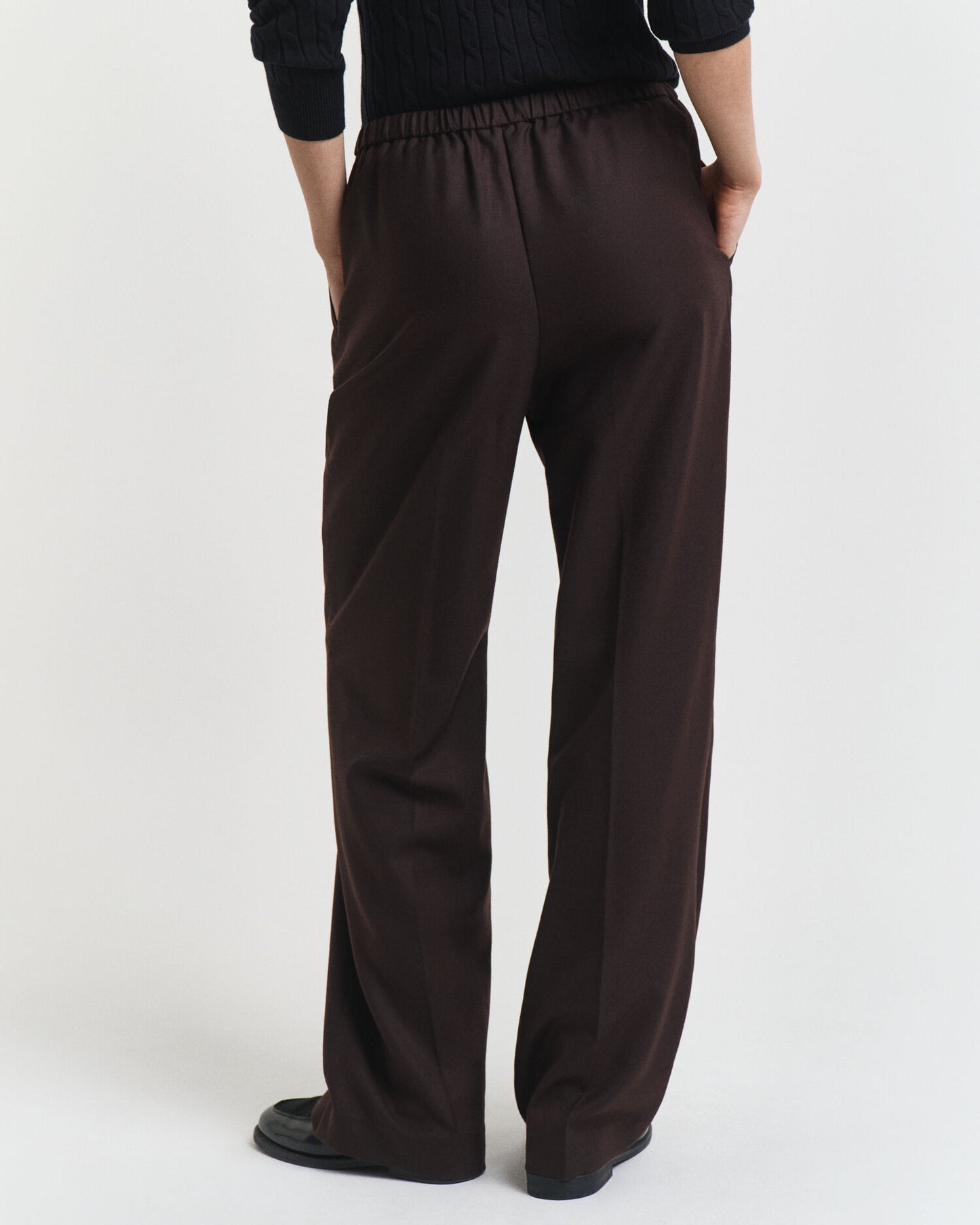 Wool Blend Pull-On Pants