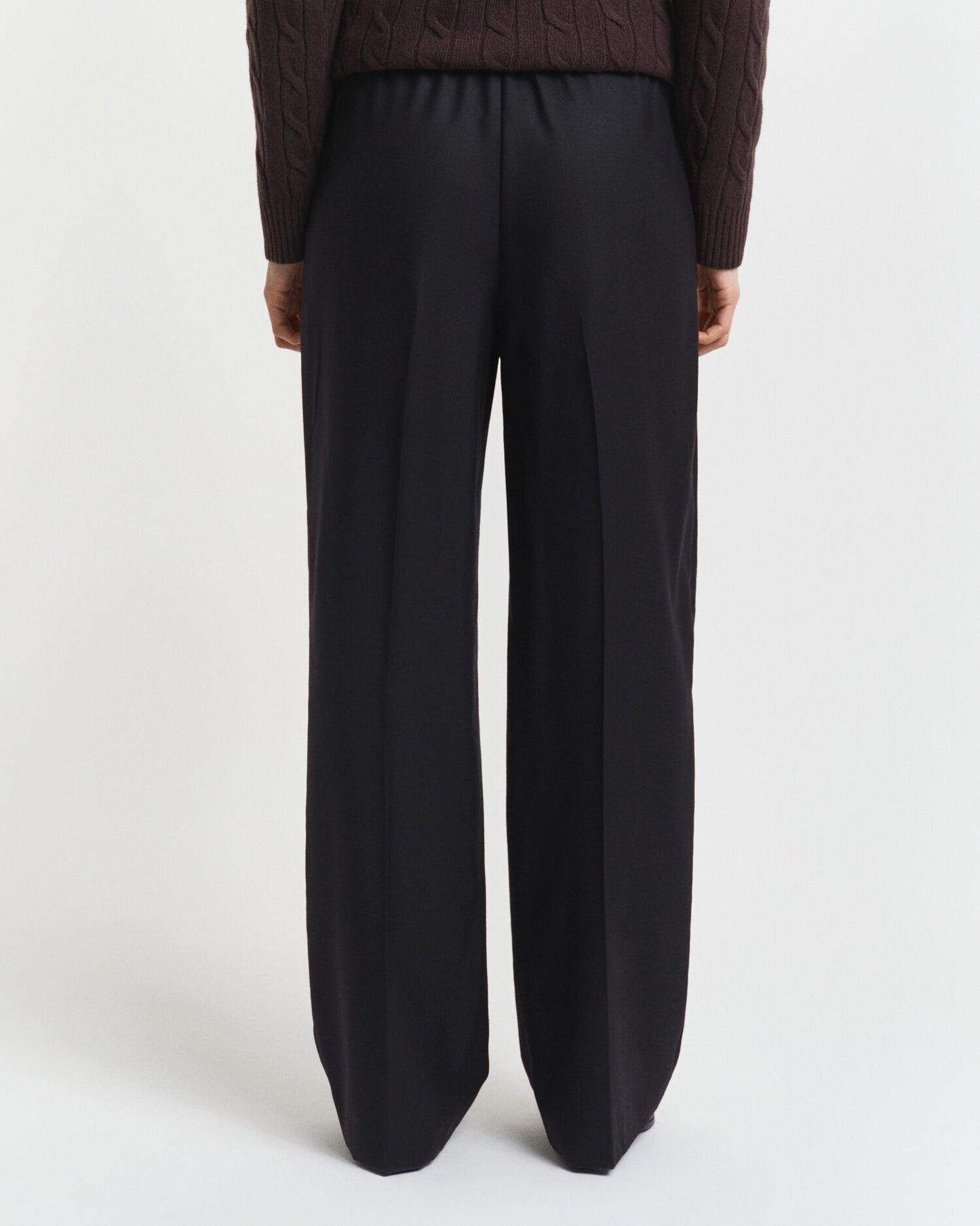 Wool Blend Pull-On Pants